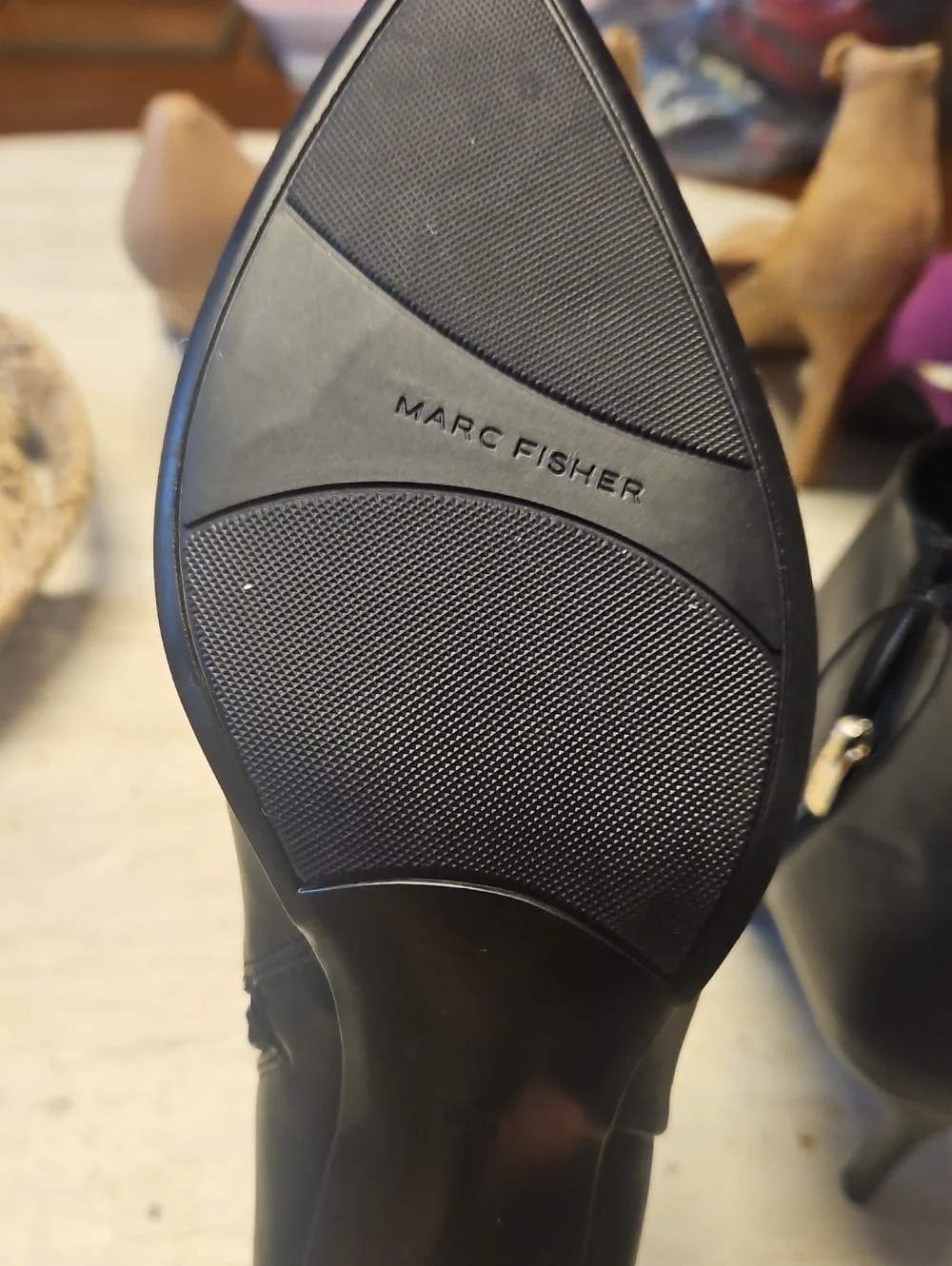 Marc Fisher Women’s Black Pointed Toe Ankle Boots